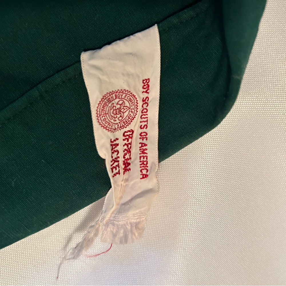 Vintage Boy Scouts of America official Green jacket coat 1960’s with BSA patch - Picture 6 of 12